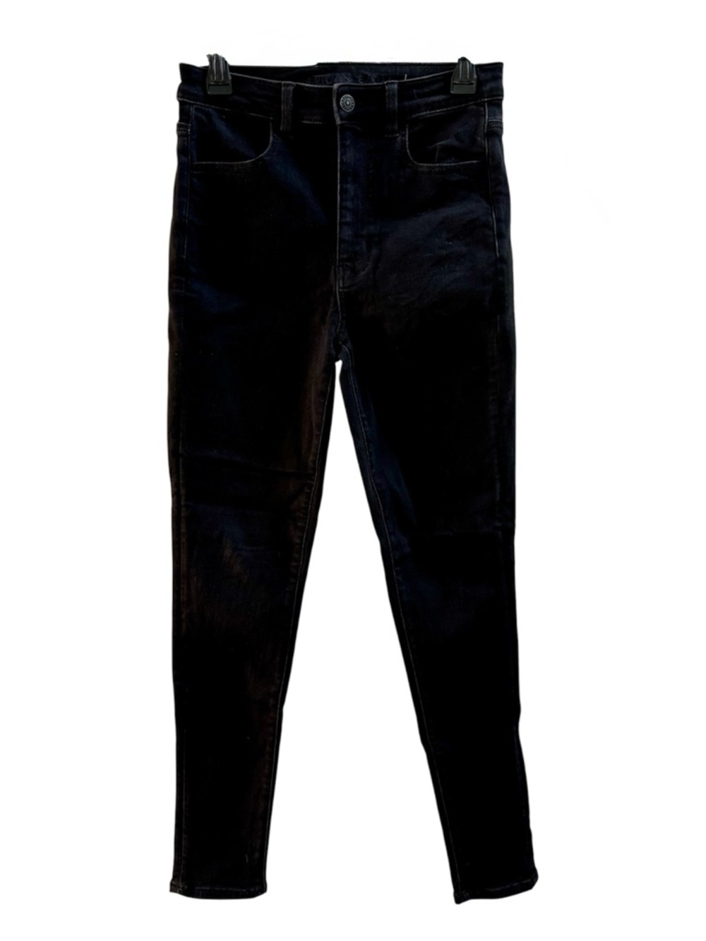 🦅 AE Highest Rise Jeggings in True Black: Stretch Skinny Jean
